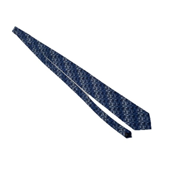 Bijoux Turner Handmade 100% Silk Blue Handmade Neck Tie - Picture 2 of 7